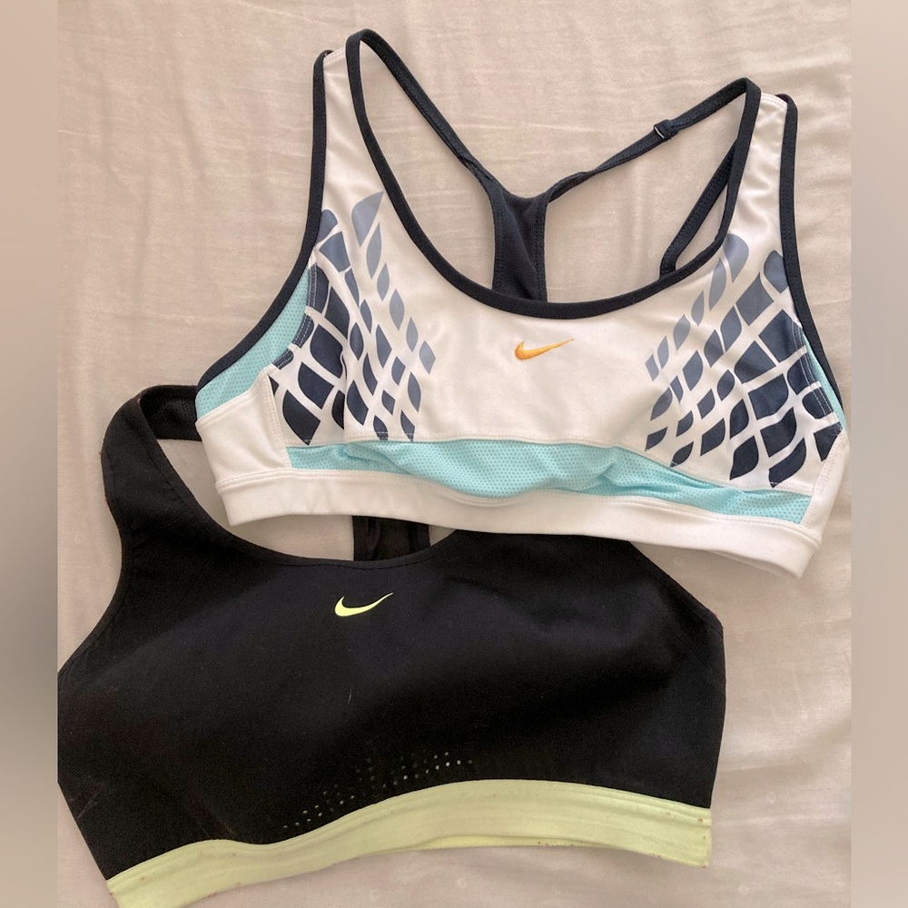 Two Nike Sports Bras Medium